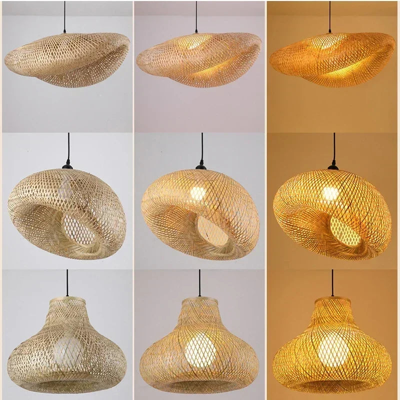 Nature Weave HHanging Lamps